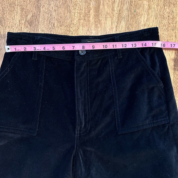 FRYE Camber Black Velvet Crop Wide Leg Pants Women’s Size 29 - Picture 11 of 13